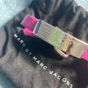 Marc Jacobs Pink Leather Bracelet